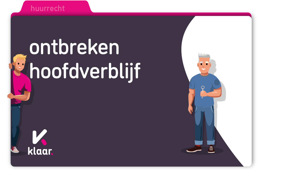 Ontbreken hoofdverblijf